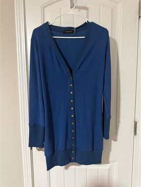 Merokeety Blue  Cardigan Sweater dress Medium